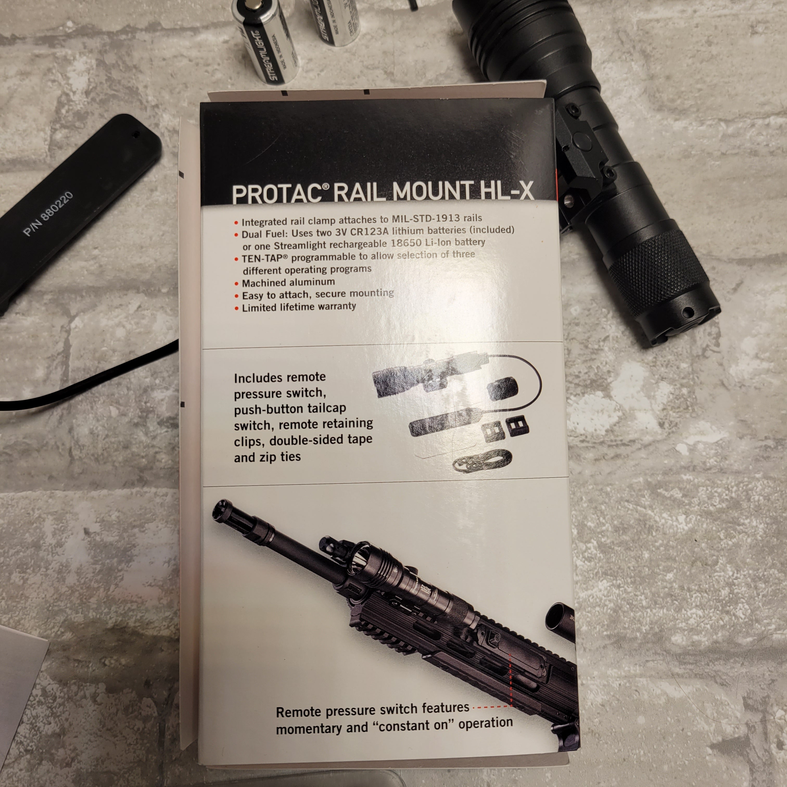 Streamlight ProTac Rail Mount HL-X Black (8032902709486)